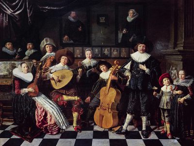 Jan Miense Molenaer: Önarckép a művész családjával, 1609–1610
Frans Hals Museum, Haarlem