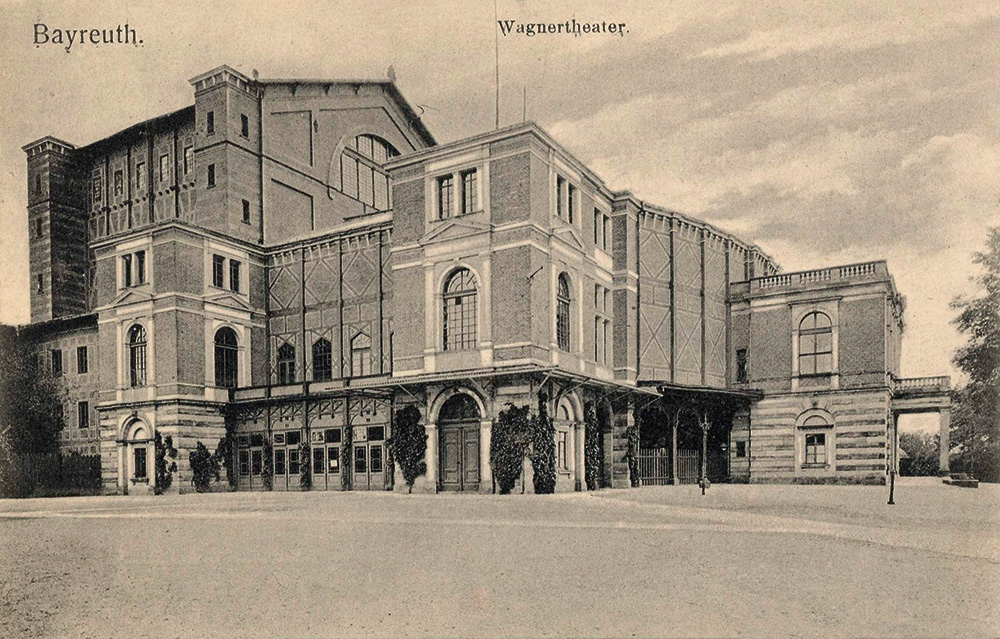 Bayreuth, Fesztiválpalota Képeslap, 1900 körül 