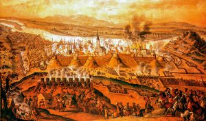 Frans Geffels (1624-1694): Buda ostroma, 1686, olajfestmény