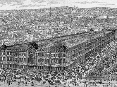 Le Bon Marché, a párizsi áruház egy 1887-ben készült metszeten