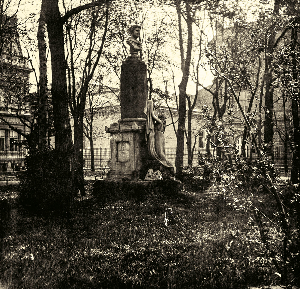 Kisfaludy Károly szobra a Múzeumkertben, 1894 Fortepan 50 
