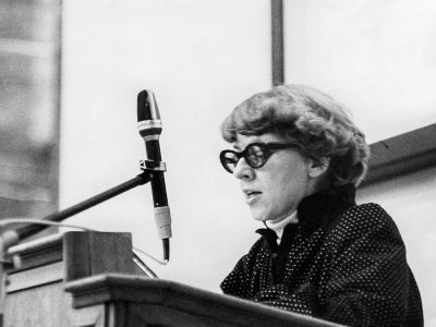 Bajkay Éva egy konferencián az NDK-ban, 1970-es évek vége Magyar Nemzeti Galéria