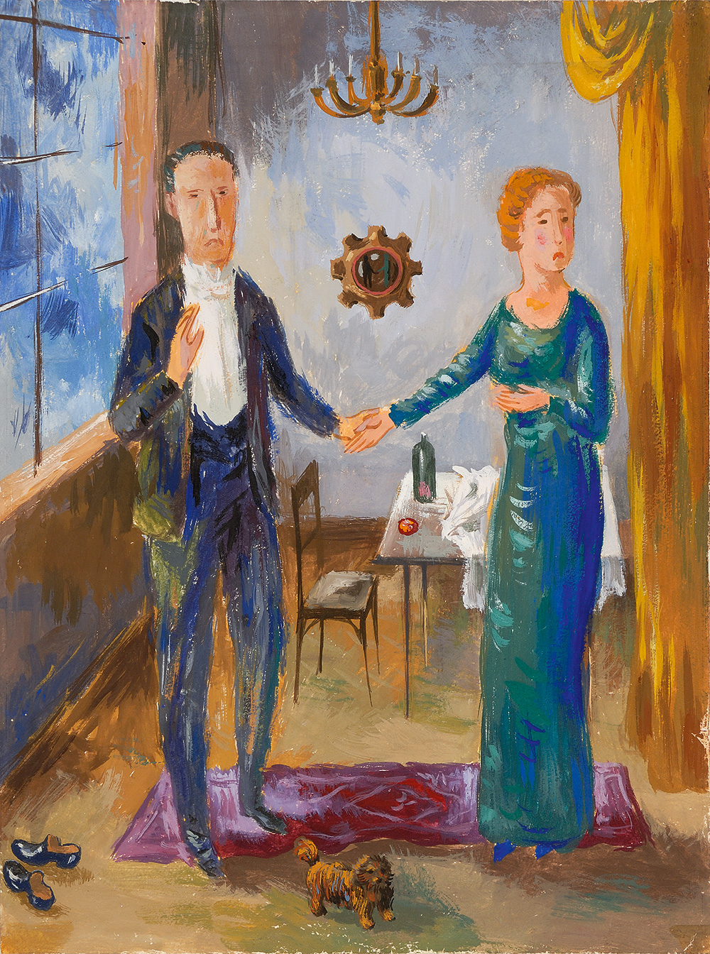 (Bortnyik Sándor) Van Eyck–Bernáth Aurél: Házaspár melankóliával, 1953–54 Magyar Nemzeti Galéria