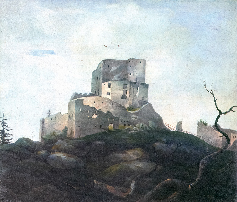 Adalbert Stifter (1805–1868): Wittingshausen romjai, akvarell