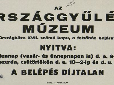 A múzeum információs szórólapja  Magyar Nemzeti Levéltár Országos Levéltára