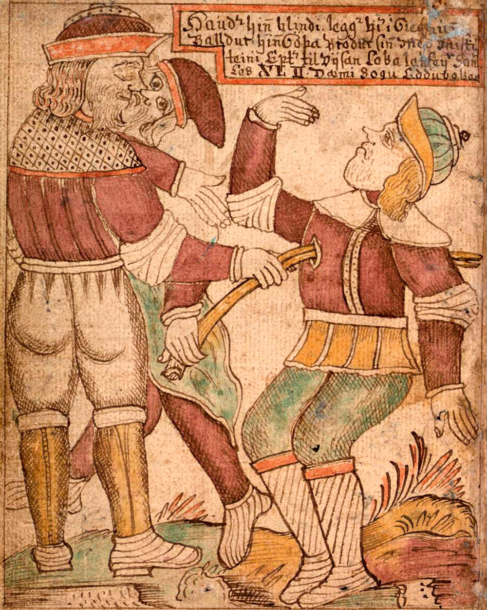 Baldur halála egy 18. századi izlandi kéziratban
