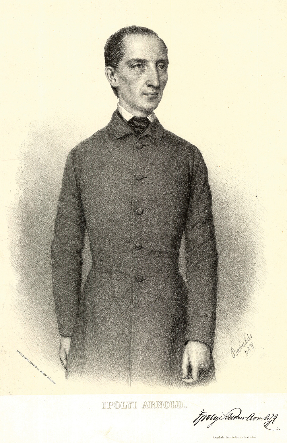 Ipolyi Arnold, Barabás Miklós litográfiája, 1858