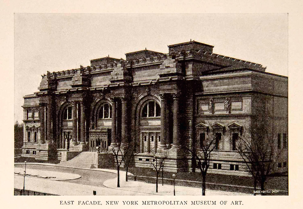 A Met épülete egy 1908-ban kiadott képeslapon
