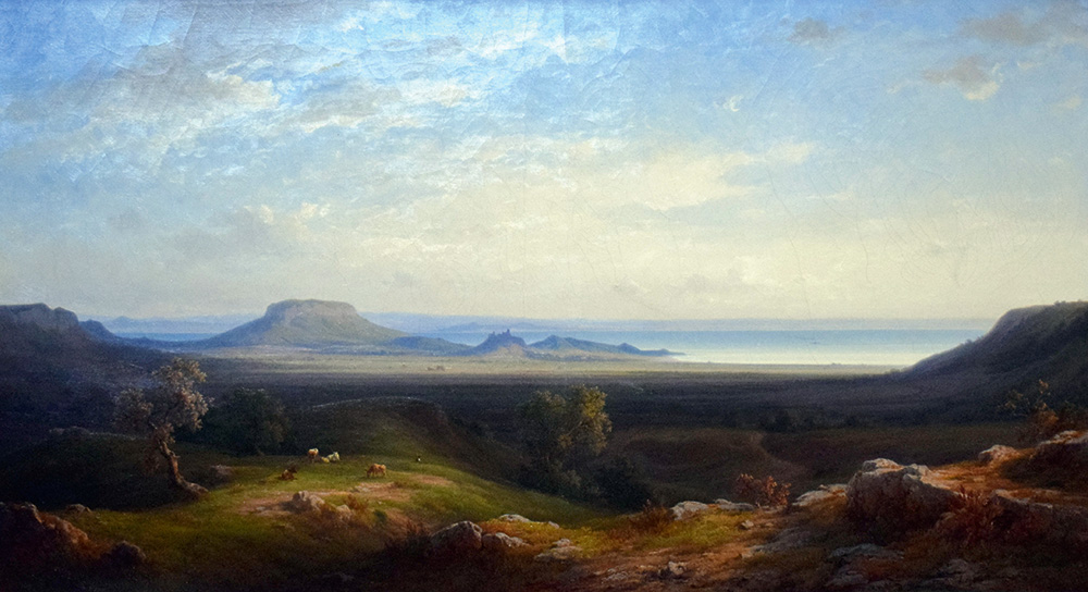 Ligeti Antal (1823–1890): A Badacsony, olajfestmény, 1878