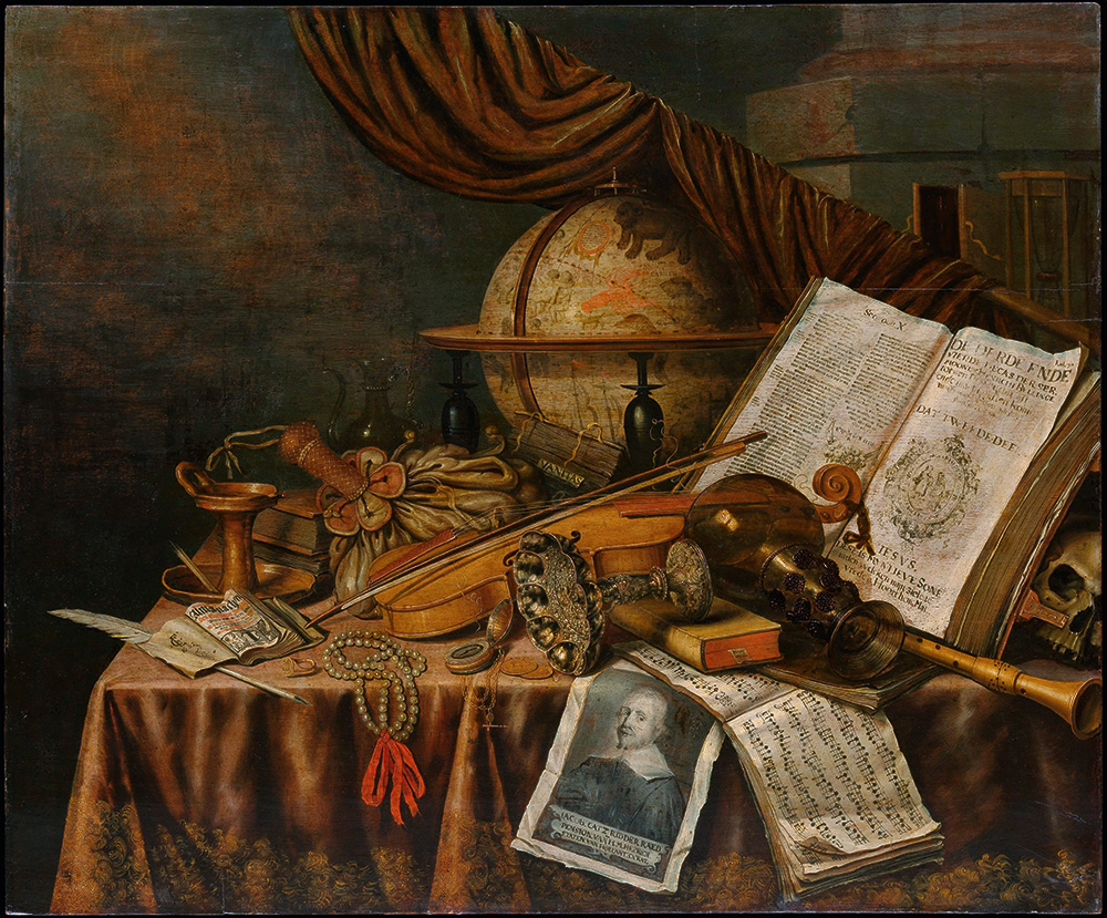 Edwaert Collier: Vanitas csendélet, 1662 The Metropolitan Museum