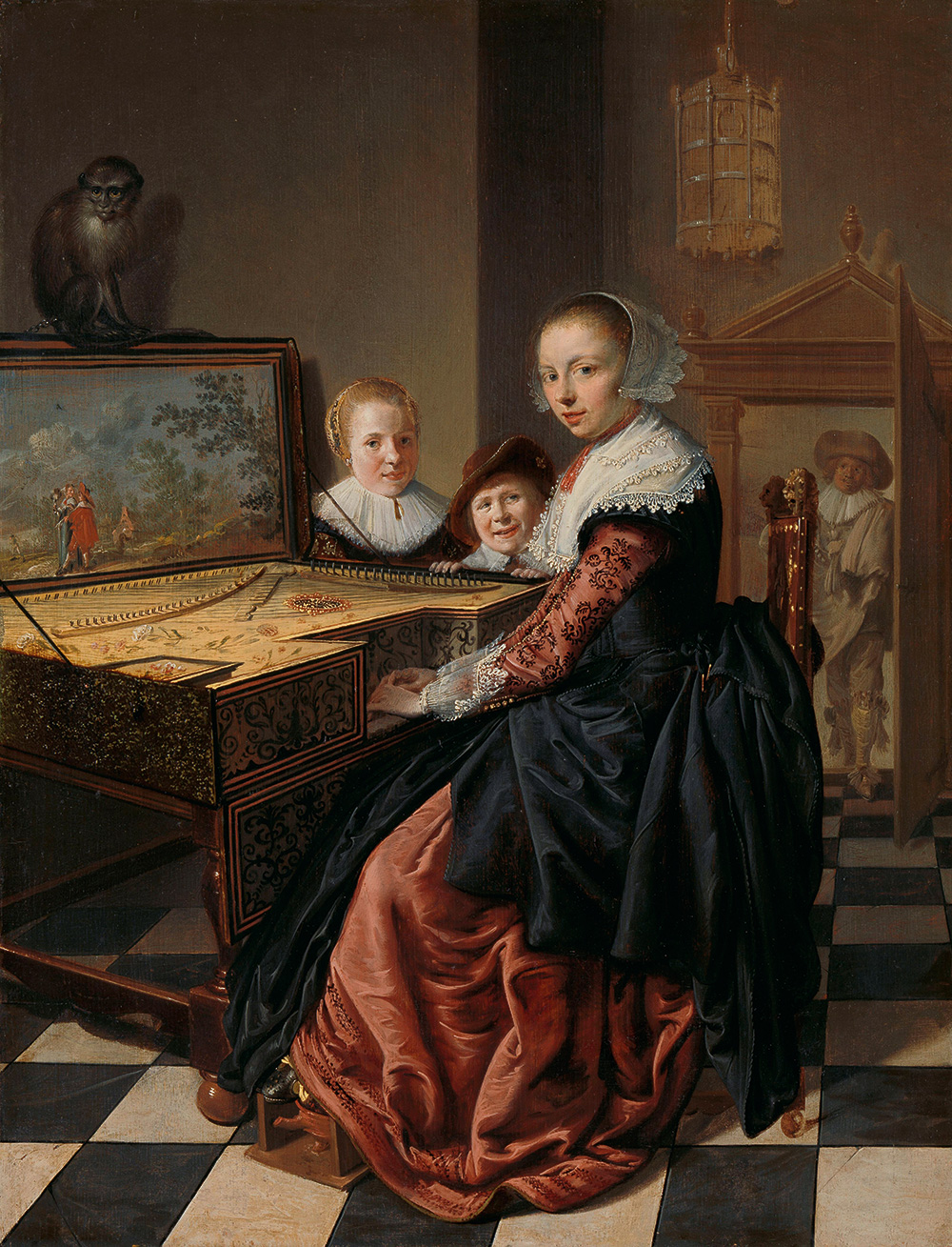 Jan Miense Molenaer: Virginálon játszó nő, 1637 körül Rijksmuseum, Amszterdam