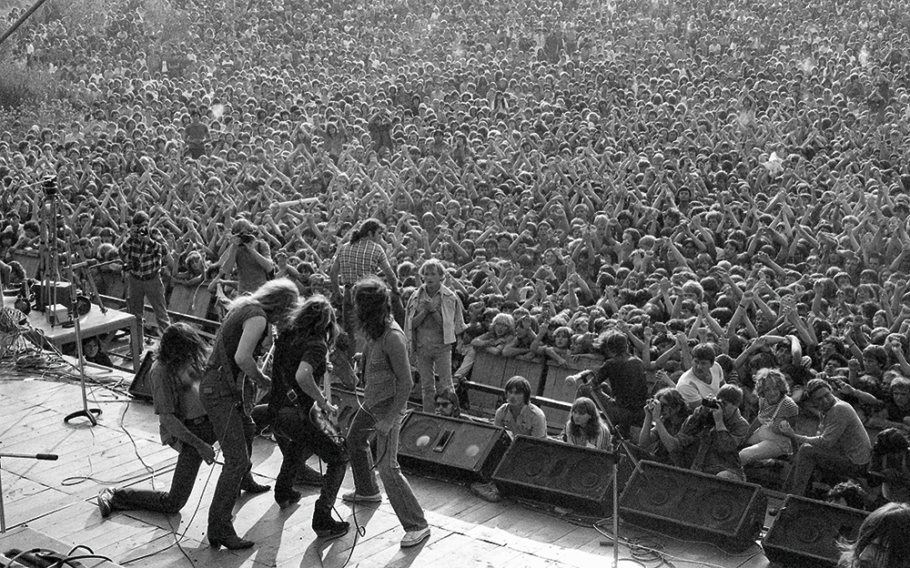 Hajógyári-sziget, P. Mobil együttes, Szuperkoncert 1981. augusztus 22-én Fortepan / Urbán Tamás