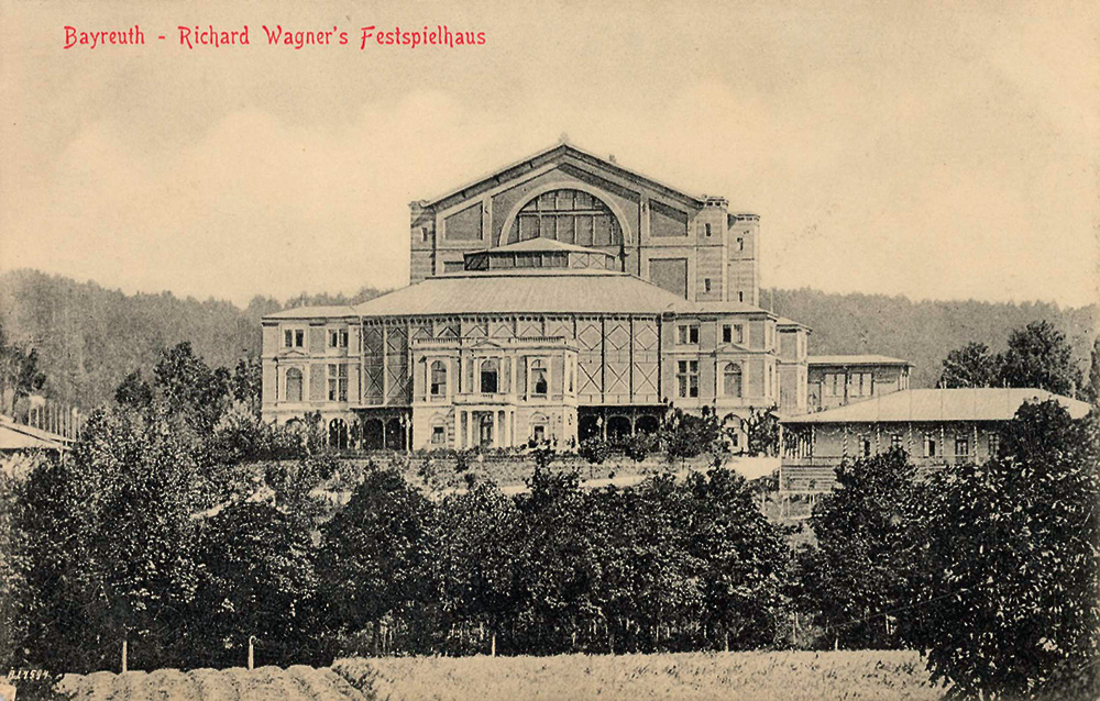 Bayreuth, Fesztiválpalota Képeslap, 1900 körül