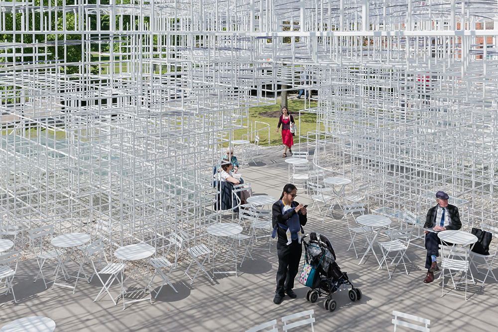 Serpentine Gallery Pavilion, Sou Fujimoto terve, 2013 Fotó: Iwan Baan