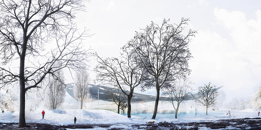 Látványterv a Magyar Zene Házához Sou Fujimoto Architects