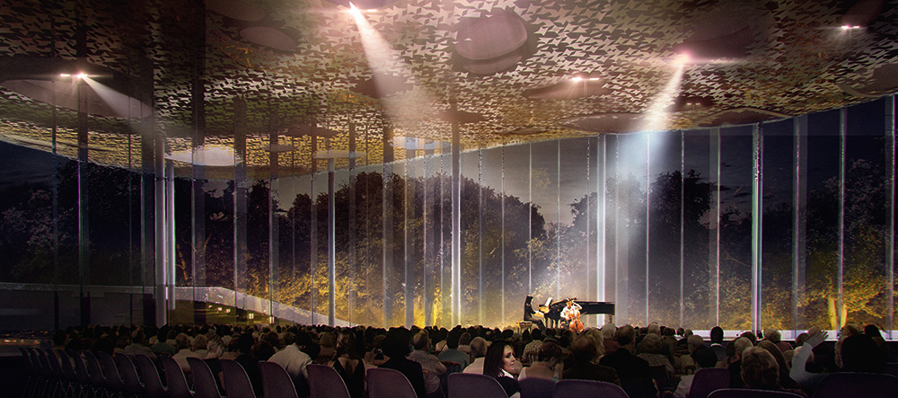 Látványterv a Magyar Zene Házához Sou Fujimoto Architects