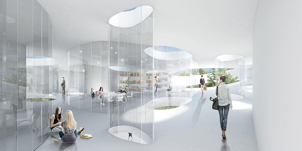 Látványterv a Magyar Zene Házához Sou Fujimoto Architects
