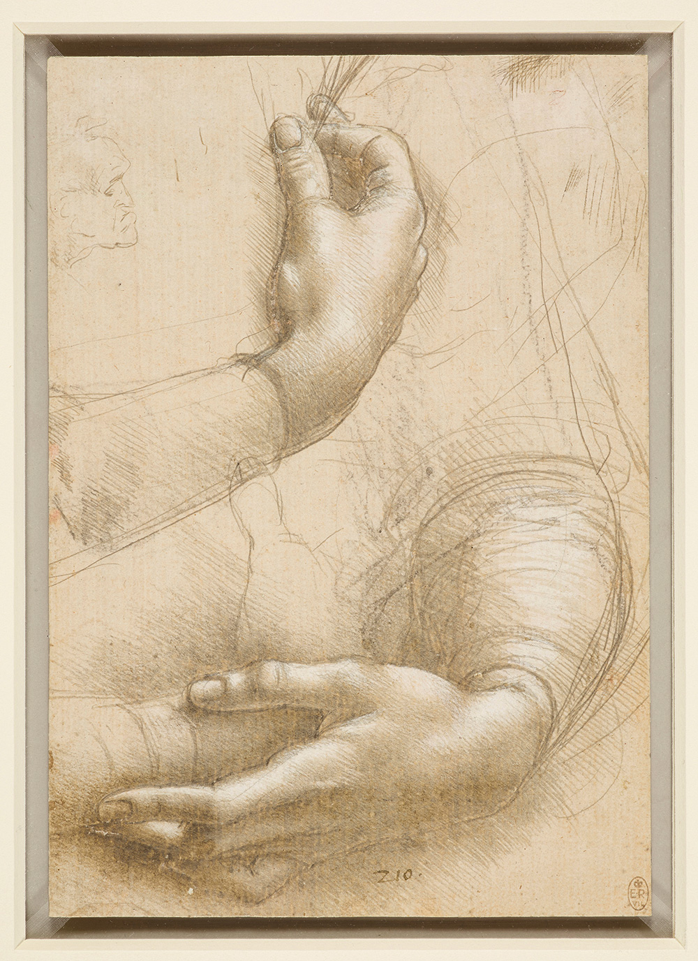 Leonardo da Vinci: Női karok és kezek, kb. 1474–86, Windsor Castle, Royal Library, The Royal Collection Trust  © Her Majesty Queen Elizabeth II 2019 
