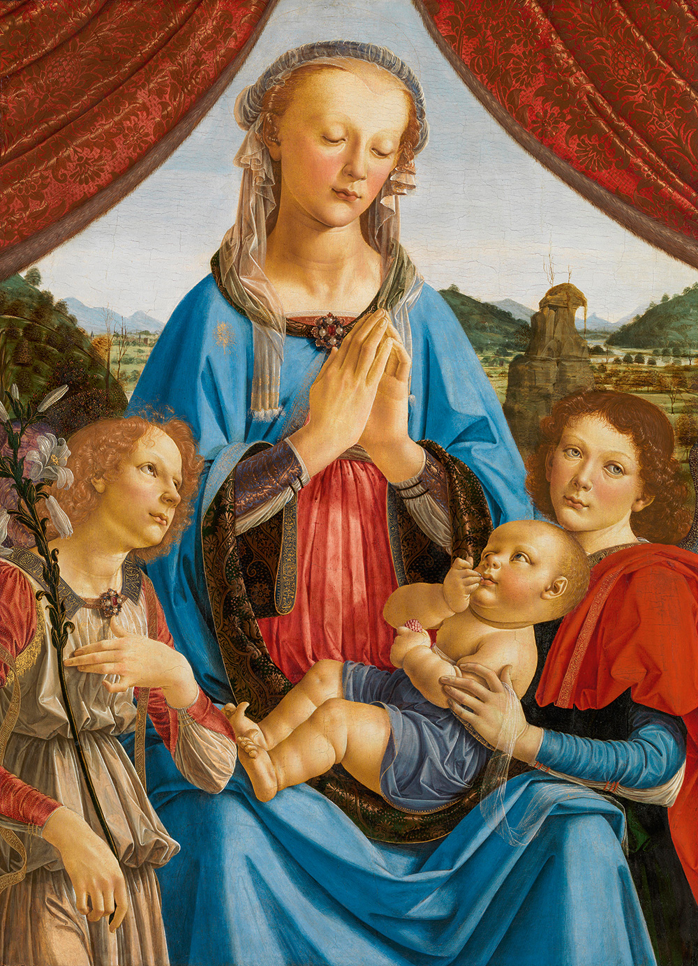 Andrea del Verrocchio: Madonna a Gyermekkel és két angyallal (Volterra Madonna), kb. 1471–72, London, The National Gallery © The National Gallery, London 