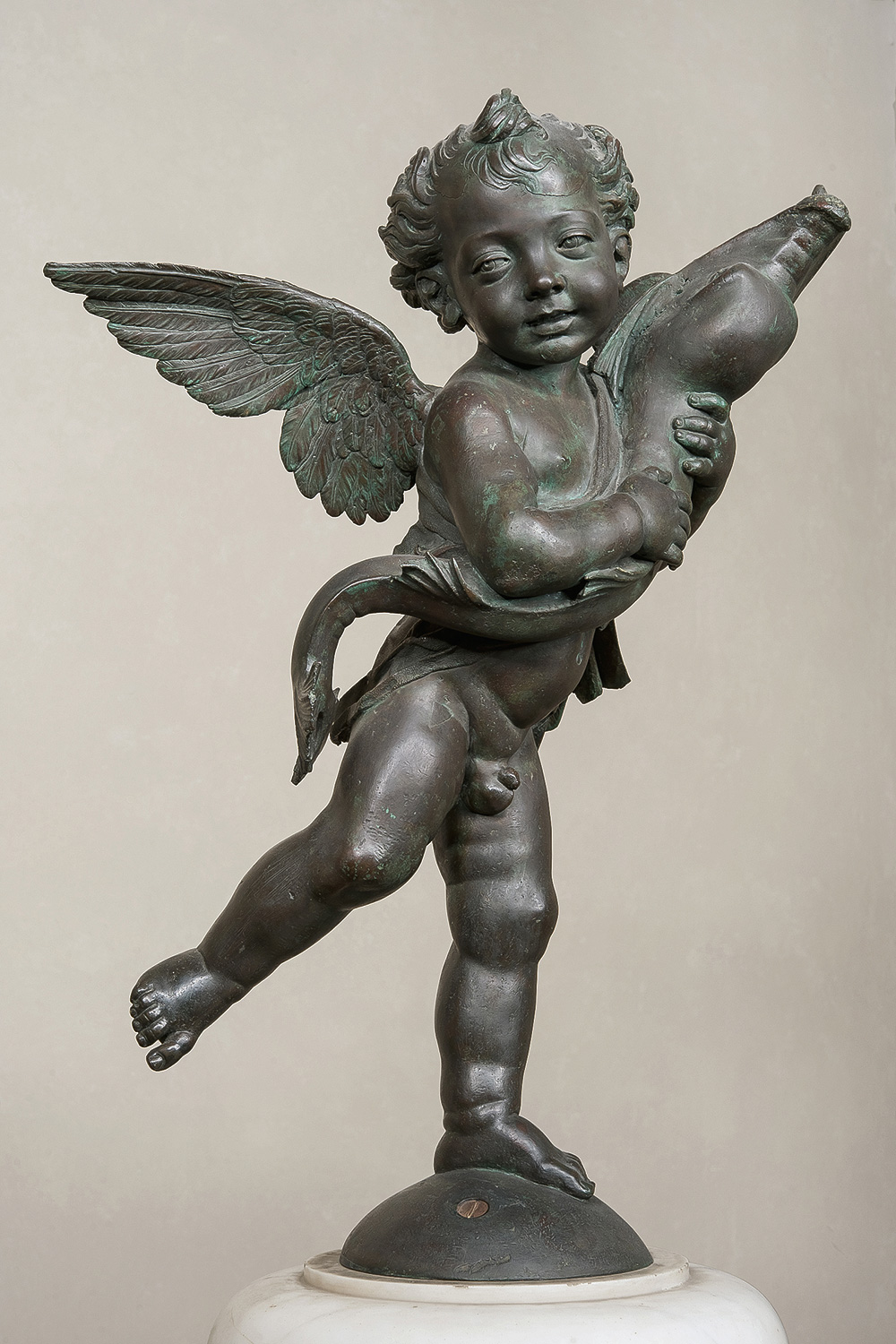 Andrea del Verrocchio: Puttó delfinnel, kb. 1470–75, Firenze, Musei Civici Fiorentini, Museo di Palazzo Vecchio