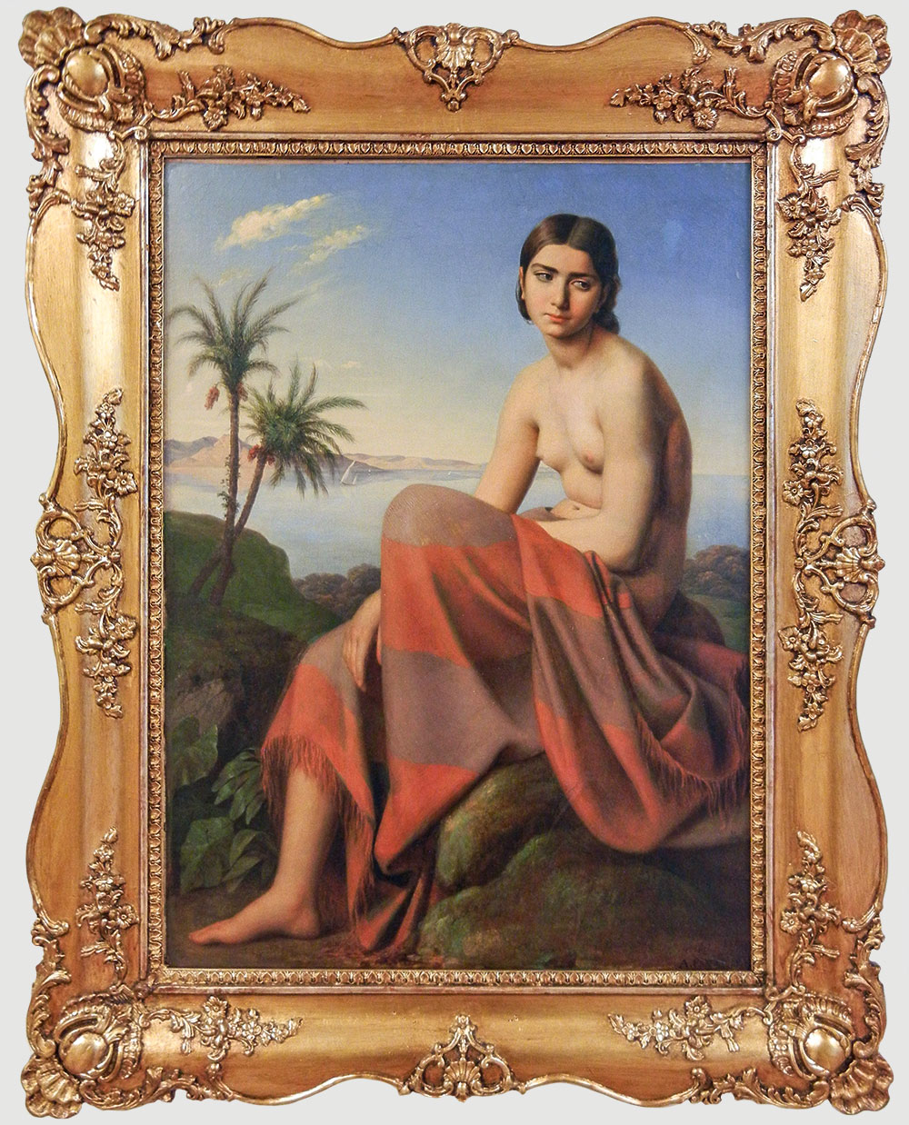 Canzi Ágost Elek (1808–1866): Női portré, 1845