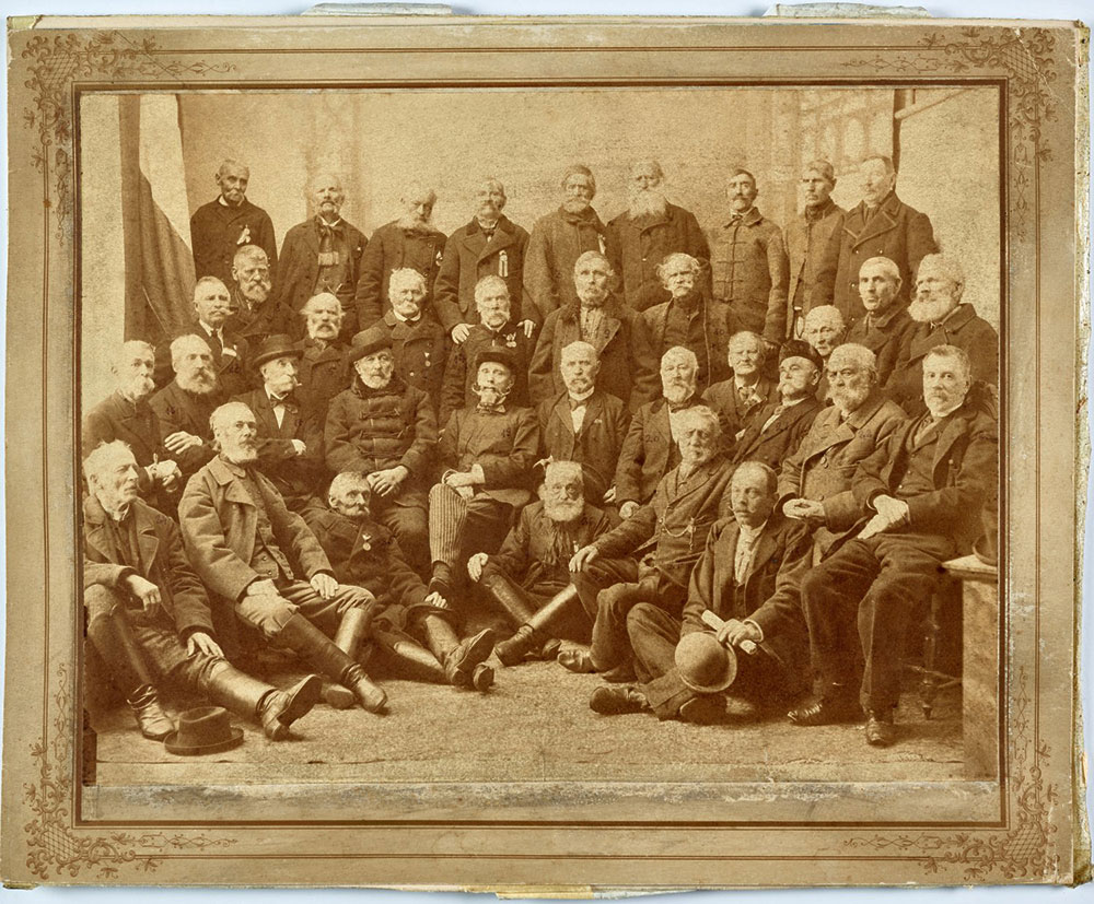 Az 1848–49es polgári forradalomban és szabadságharcban részt vett székelyudvarhelyiek csoportképe 1896ból Haáz Rezső Múzeum, Székelyudvarhely