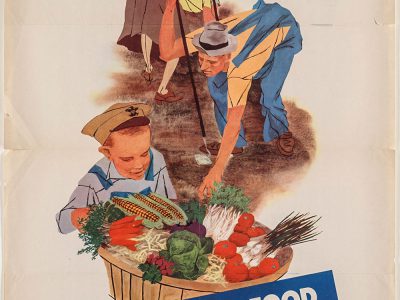 Victory Garden-plakát a második világháború idejéből