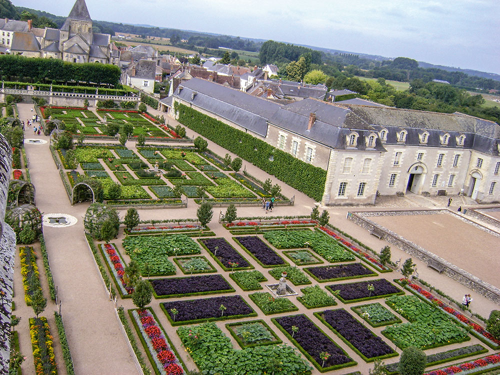 A Château Villandry konyhakertje