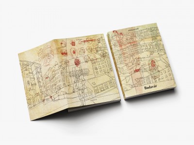 A MúzeumCafé 53. borítója. A címlapot a szerkesztőség felkérésére ezúttal Vidák Zsolt grafikus-illusztrátor tervezte. Vidák Zsolt: S-BP ’16 (2016, digitális rajz, a MúzeumCafé részére)