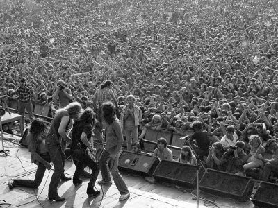 Hajógyári-sziget, P. Mobil együttes, Szuperkoncert 1981. augusztus 22-én Fortepan / Urbán Tamás